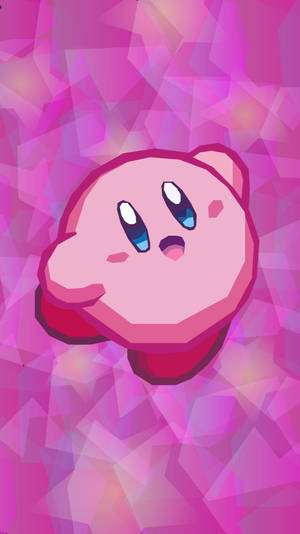Polygon Pink Aesthetic Kirby Wallpaper