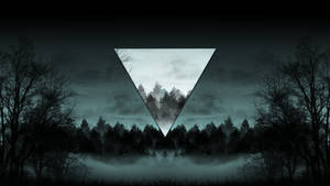 Polyscape Forest Triangle Wallpaper