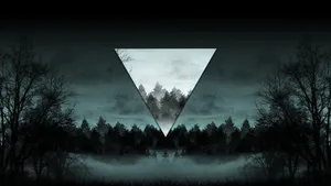 Polyscape Forest Triangle Wallpaper