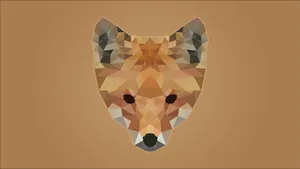 Polysphere Fox Artwork Wallpaper