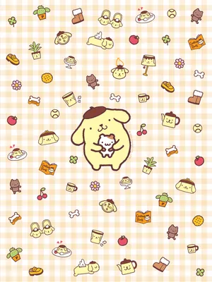 Pompompurin Cute Patterns Hd Wallpaper