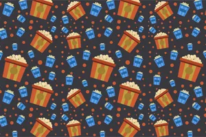 Popcorn Pattern Wallpaper