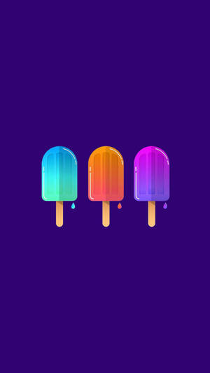 Popsicles Minimalist Iphone Wallpaper