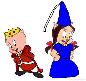 Porky Pig And Petunia Pig Wallpaper