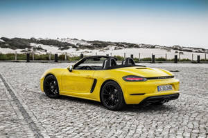 Porsche Boxster Yellow Convertible Wallpaper