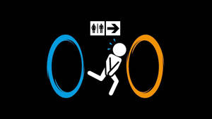 Portal 2 Game Funny Laptop Wallpaper
