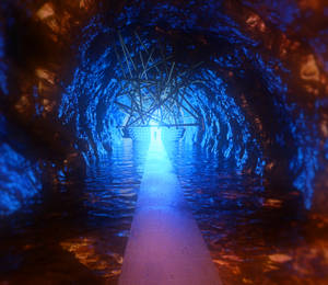Portal In A Tunnel Wallpaper