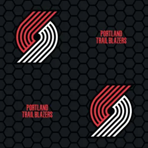 Portland Trail Blazers Hexagon Poster Wallpaper