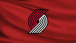 Portland Trail Blazers Hexagonal Design Wallpaper