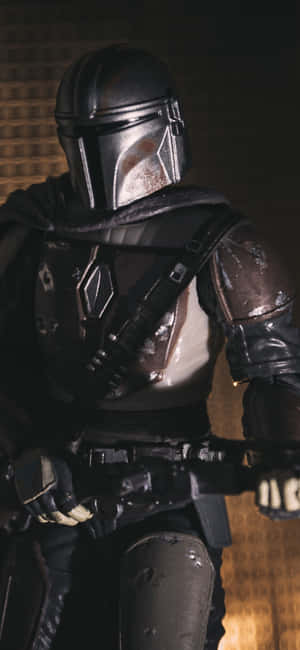 Portrait Image Of The Mandalorian Iphone Wallpaper