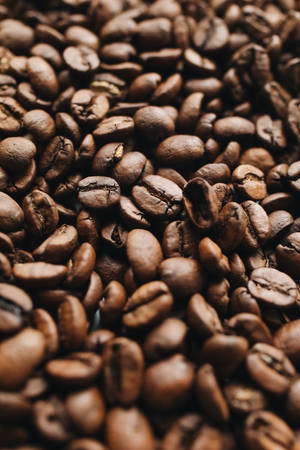 Portrait Shot Of Coffee Beans Wallpaper