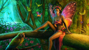 Posing Fairy Aesthetic Wallpaper