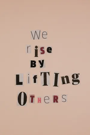 Positive Cut Out Letters Wallpaper