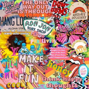 Positive Quotes Collage Wallpaper
