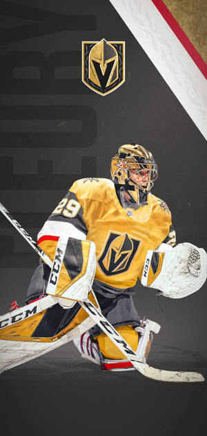 Poster Of Goaltender Marc Andre Fleury Wallpaper