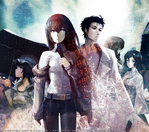 Poster Steins Gate In Grunge Theme Wallpaper