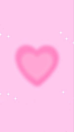 Powdery Pink Heart Wallpaper