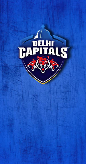 Power And Passion - The Delhi Capitals Logo Wallpaper