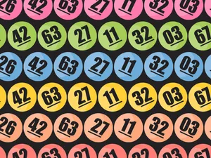 Powerball Colored Numbers Wallpaper