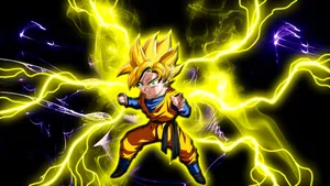 Powerful Goten Digital Art Wallpaper