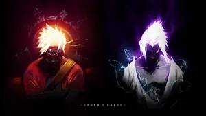 Powerful Naruto Uzumaki Mastering Sage Mode In A Stunning Pose Wallpaper