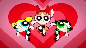 Powerpuff Girls Hearts Wallpaper
