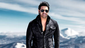 Prabhas In Black Wallpaper