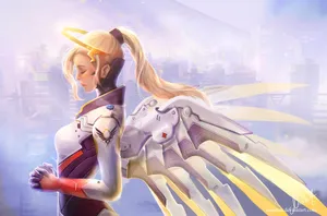 Praying Mercy In City Wallpaper