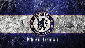 Premier League Chelsea Grunge Theme Wallpaper