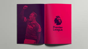 Premier League Logo On Page Wallpaper