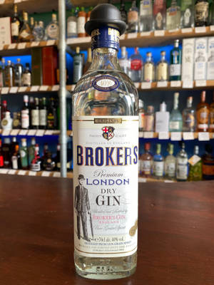 Premium Brokers Gin Bottle Wallpaper