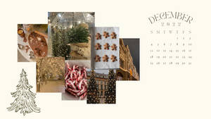 Preppy Christmas Calendar Wallpaper
