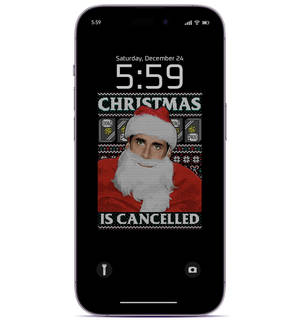 Preppy Christmas Phone Screen Wallpaper