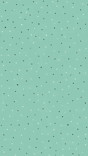 Preppy Green Dots Wallpaper