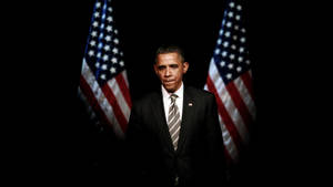 President Barack Obama Addresses A Rally Wallpaper