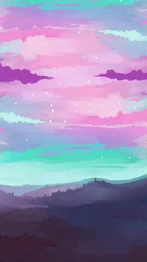 Pretty Aesthetic Constellation Art Wallpaper