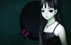 Pretty Anime Emo Girl Wallpaper
