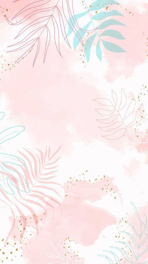 Pretty Background Leaves Artwork Wallpaper