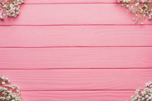 Pretty Background Pink Wooden Planks Wallpaper