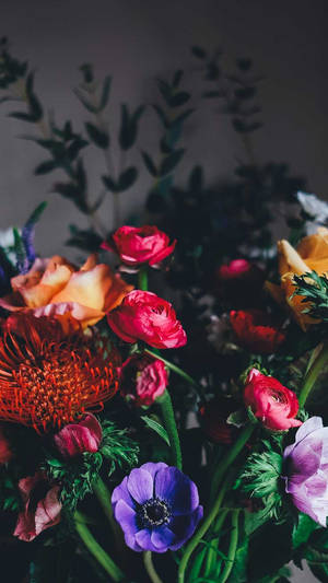 Pretty Flower Arrangement Spring Iphone Wallpaper