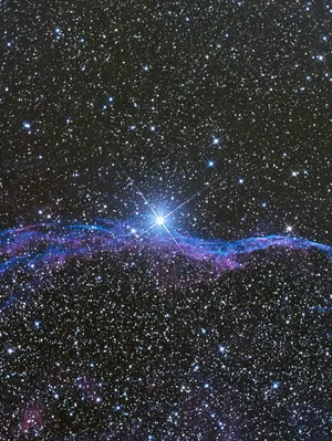 Pretty Galaxy Purple Stream Wallpaper