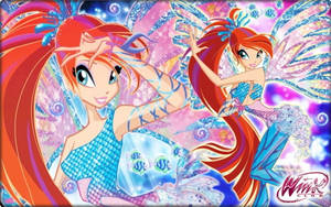 Pretty Girl Cartoon Bloom Winx Club Wallpaper