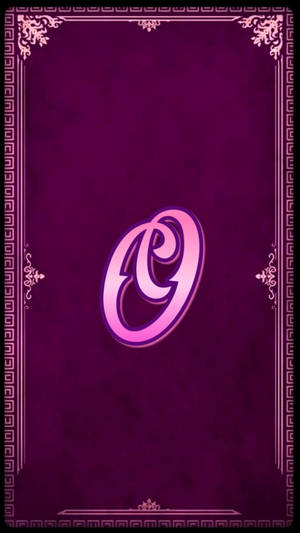 Pretty Letter O Design Wallpaper