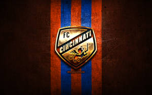 Pride And Passion - Emblazed Fc Cincinnati Golden Logo Wallpaper