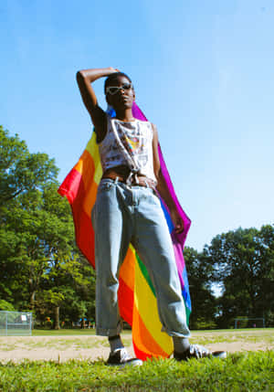 Prideful_ Stance_ Rainbow_ Cape.jpg Wallpaper