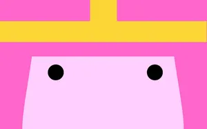 Princess Bubblegum Face Minimalist Art Wallpaper