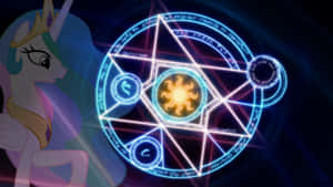 Princess Celestia Magic Circle Wallpaper