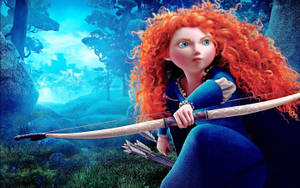 Princess Merida Blue Forest Wallpaper