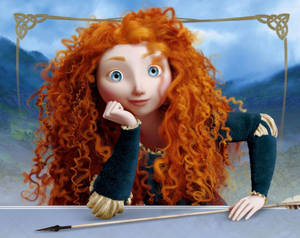 Princess Merida Border Art Wallpaper