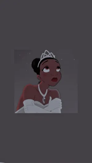 Princess Tiana Dark Aesthetic Cartoon Disney Wallpaper